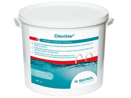 Быстрорастворимый хлор Bayrol Chloriklar 25kg 4531119