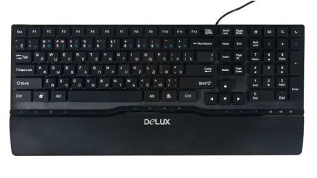 Клавиатура Delux K1882 Ultra-Slim USB Black