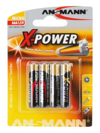 Батарейка AAA - Ansmann X-Power LR03 BL4 (4 штуки) 5015653 / 9263