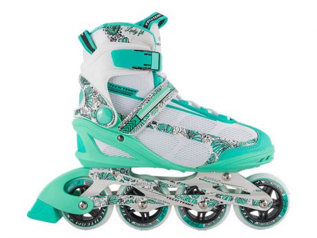 Коньки Tech Team Lady Fit р.38 White-Green