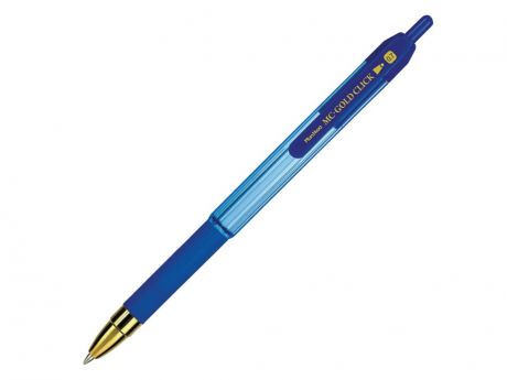 Ручка шариковая MunHwa MC Gold Click Стержень 0.7mm Blue GC07-02