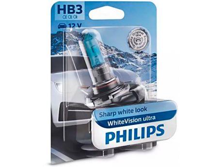 Лампа Philips WhiteVision Ultra HB3 12V- 65W (P20d) 9005WVUB1