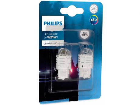 Лампа Philips White Ultinon Pro3000 LED W21W 12V-LED (W3x16d) 2шт 11065U30CWB2