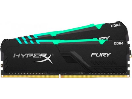 Модуль памяти HyperX Fury RGB DDR4 DIMM 3200MHz PC-25600 CL16 - 32Gb KIT (2x16Gb) HX432C16FB4AK2/32