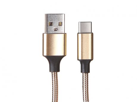 Аксессуар Media Gadget USB - Type-C 2A 1.0m Gold MGC037MGD