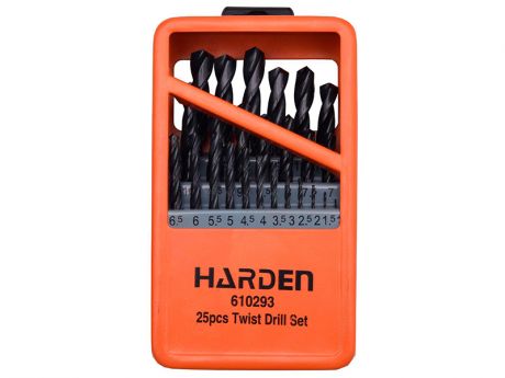 Набор сверл Harden по металлу 25шт HSS 1-13mm 610293