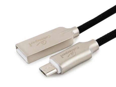 Аксессуар Gembird Cablexpert Platinum USB 2.0 AM/microB 1.8m Black CC-P-mUSB02Bk-1.8M