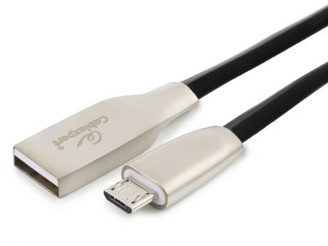Аксессуар Gembird Cablexpert Gold USB 2.0 AM/microB 3m Black CC-G-mUSB01Bk-3M