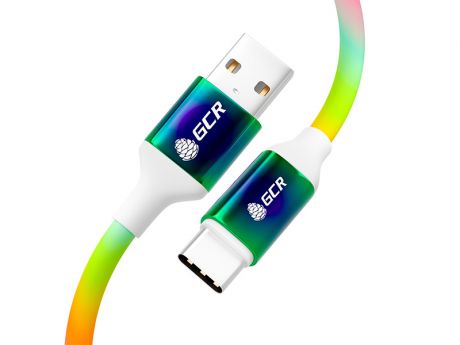 Аксессуар GCR USB 2.0 - Type-C 1.2m Gradient GCR-53075