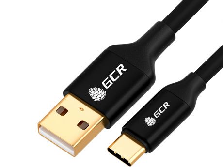 Аксессуар GCR USB - Type-C 1m Black GCR-52166