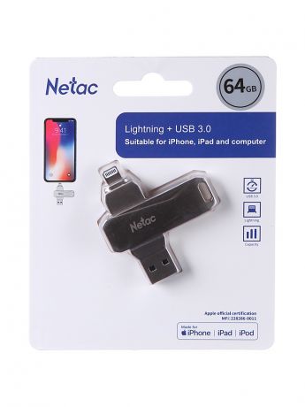 USB Flash Drive 64Gb - Netac U651 NT03U652L-064G-30PN