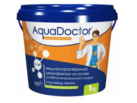Медленнорастворимый хлор AquaDoctor 1kg AQ23752