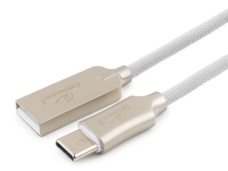 Аксессуар Gembird Cablexpert Platinum USB 2.0 AM/Type-C 1m White CC-P-USBC02W-1M