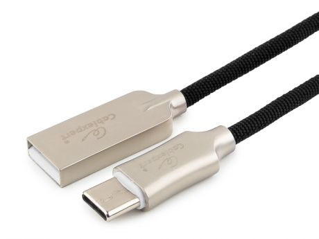 Аксессуар Gembird Cablexpert Platinum USB 2.0 AM/Type-C 1.8m Black CC-P-USBC02Bk-1.8M