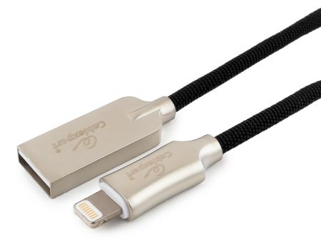 Аксессуар Gembird Cablexpert Platinum USB AM/Lightning 50cm Black CC-P-APUSB02Bk-0.5M