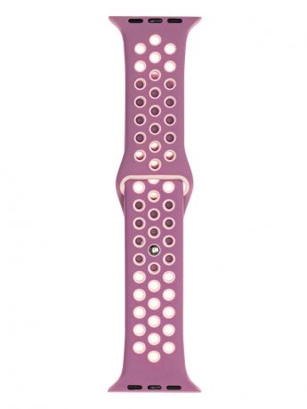 Аксессуар Ремешок Evolution для Apple Watch 42/44mm Sport+ Silicone Light Purple-Bright Pink AW44-SP01