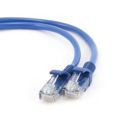 Сетевой кабель Gembird Cablexpert UTP cat.5e 1m Blue PP12-1M/B