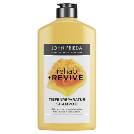 John Frieda Rehab&Revive Шампунь для очищения и восстановления очень поврежденных волос с медом