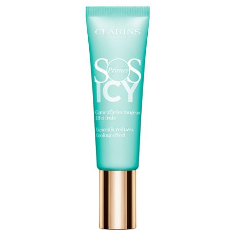 Clarins SOS Primer Icy Охлаждающая база под макияж, корректирующая покраснения 10 mint