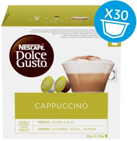 Кофе в капсулах Nescafe Dolce Gusto Cappuccino 30шт