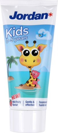 Зубная паста Jordan Kids 0-5 лет с фруктовым вкусом жираф 50мл