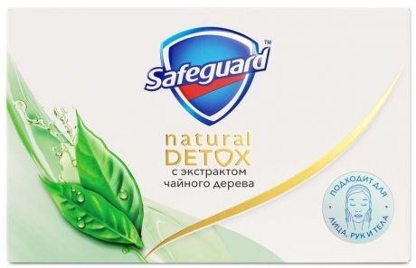 Мыло Safeguard Natural Detox С Экстрактом Чайного дерева 110г