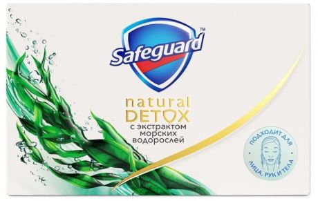 Мыло Safeguard Natural Detox С Экстрактом Морских водорослей 110г