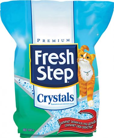 Наполнитель для кошачьего туалета Fresh Step Crystals силикагель 1.81кг