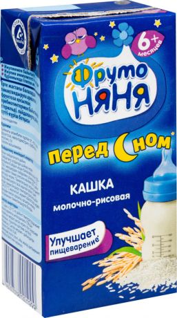 Каша ФрутоНяня Молочно-рисовая 200мл (упаковка 3 шт.)