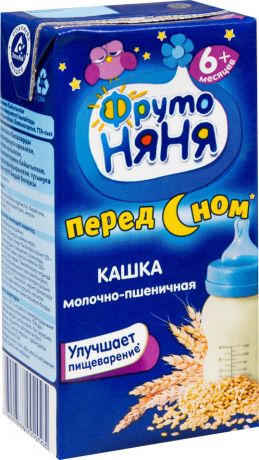 Каша ФрутоНяня Молочно-пшеничная 200мл (упаковка 3 шт.)