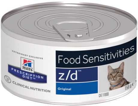 Корм для кошек Hills Prescription Diet при аллергии при чувствительном пищеварении для здоровья кожи и шерсти 156г (упаковка 2 шт.)