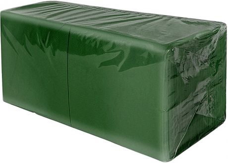 Салфетки бумажные Gratias Professional Темно-зеленые 24*24см 1 слой 400шт