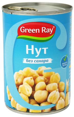 Нут Green Ray без сахара 425мл (упаковка 3 шт.)