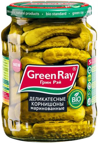 Корнишоны Green Ray Деликатесные 720мл (упаковка 3 шт.)