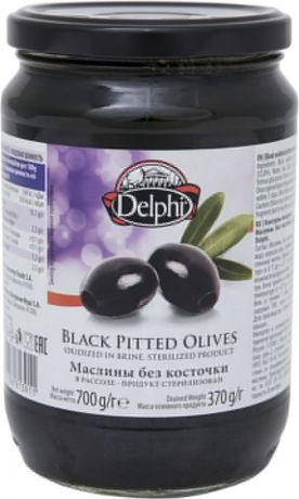 Маслины Delphi без косточки в рассоле 700г (упаковка 3 шт.)