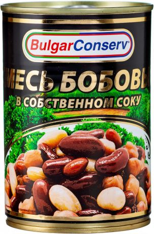Смесь бобовых BulgarConserv в собственном соку 400г (упаковка 3 шт.)