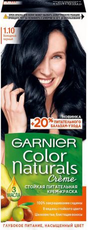 Краска для волос Garnier Color Naturals 1.10 Холодный черный