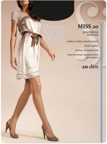 Колготки SiSi Miss 20 Nero Черные Размер 4