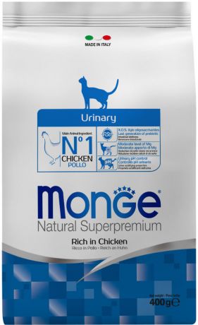 Корм для кошек Monge Cat Urinary для профилактика МКБ 400г