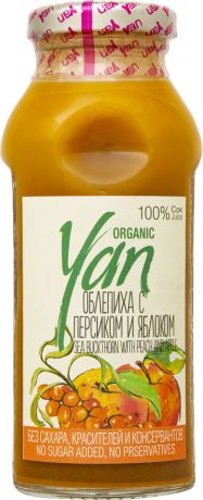 Сок Yan Organic Облепиха с персиком и яблоком 250мл
