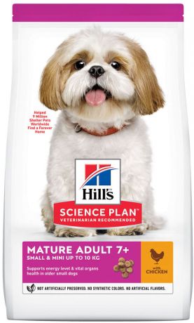 Сухой корм для пожилых собак Hills Science Plan с курицей 1.5кг (упаковка 2 шт.)
