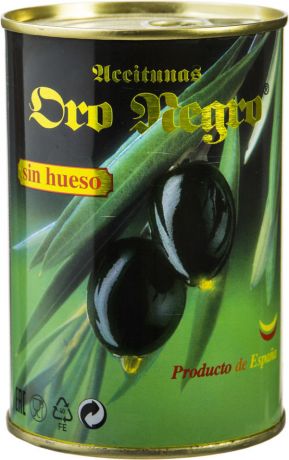 Маслины Oro Negro без косточки 480г