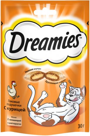 Лакомство для кошек Dreamies с курицей 30г (упаковка 6 шт.)