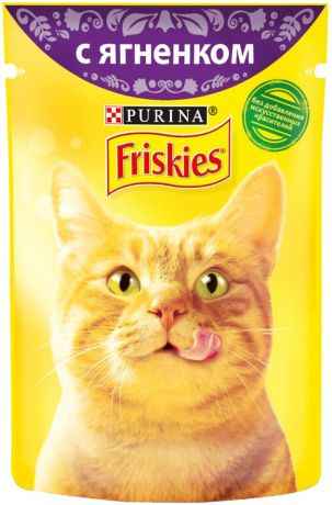 Корм для кошек Friskies с ягненком в подливе 85г