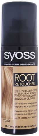 Спрей для волос Syoss Root Retoucher Тонирующий Русый 120мл