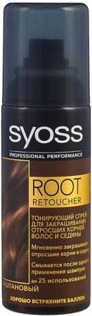 Спрей для волос Syoss Root Retoucher Тонирующий Каштановый 120мл