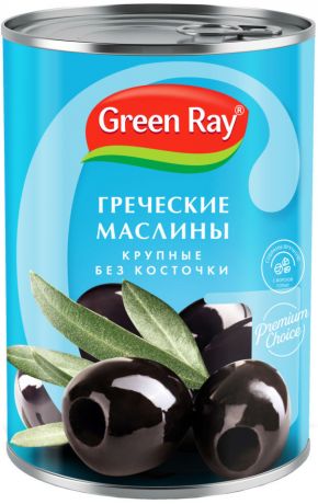 Маслины Green Ray Gigantus без косточки 425мл (упаковка 3 шт.)