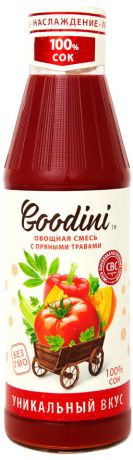 Сок Goodini Овощная смесь с пряными травами 750мл