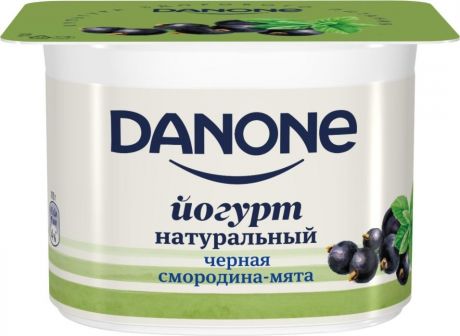 Йогурт Danone Черная смородина-мята 2.9% 110г
