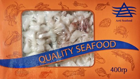 Смесь морская Seafood Line кольца кальмара и щупальца кальмара 400г